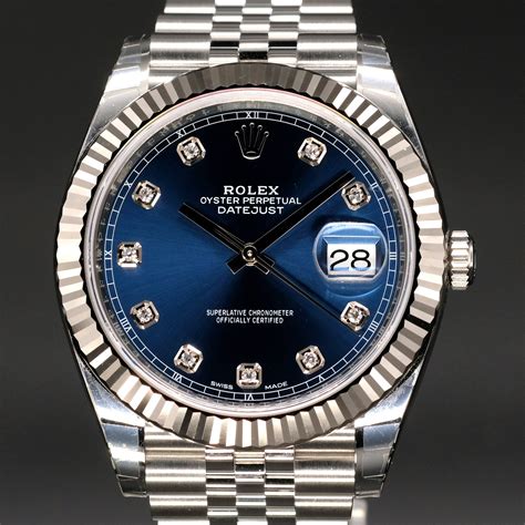 rolex day date blue dial gold|blue diamond rolex.